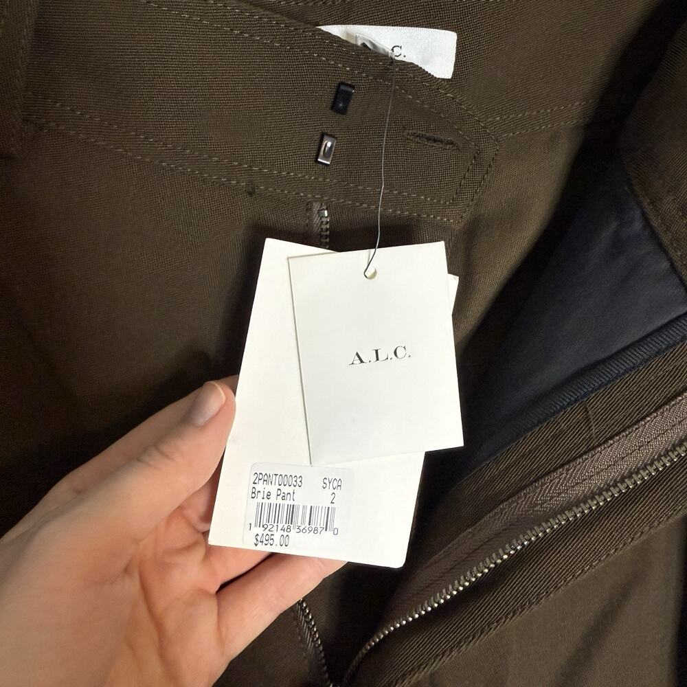A.L.C. Brie Pants – Women’s Size 2 | Cargo Wide Leg Balloon Fit | Brown | NWT - Picture 11 of 16